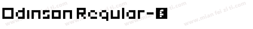 Odinson Regular字体转换